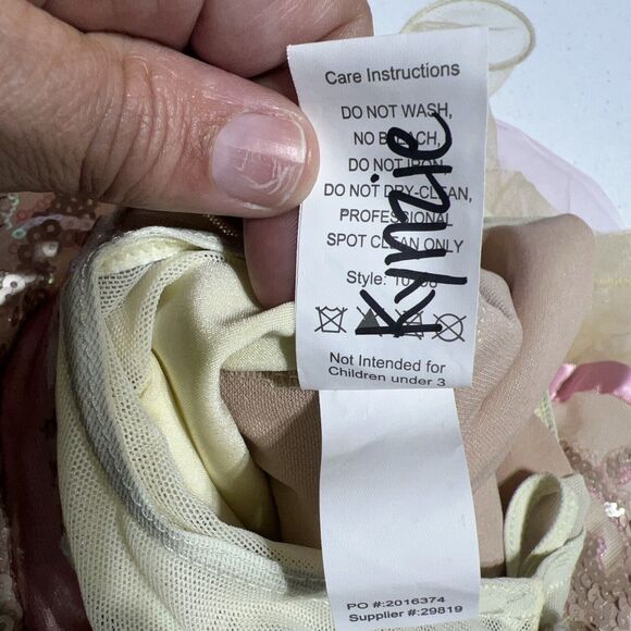 Weissman Be True Costume Ballet Small Child Sequined Pink 10798 Skirt Dance Tap - Picture 9 of 9